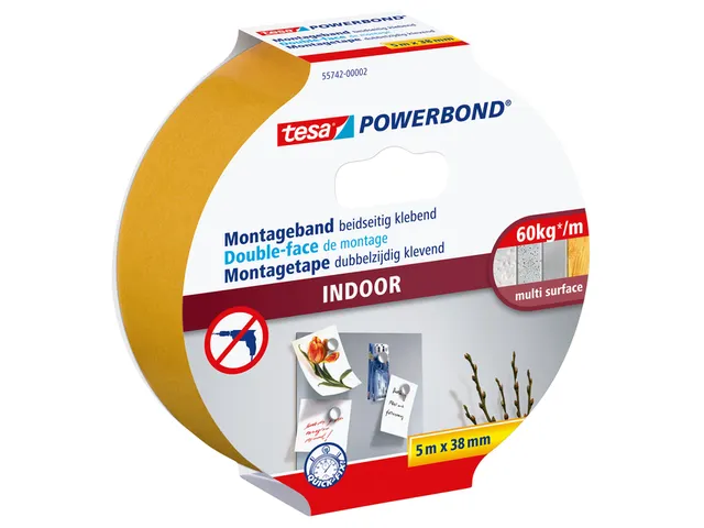 Powerbond Tesa 55742 montagetape indoor 38mmx5m