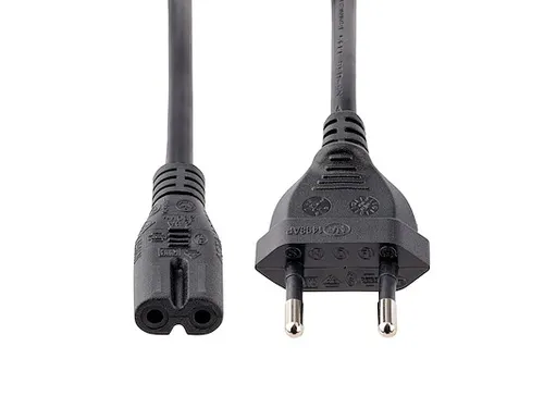 Laptop Stroomkabel 1 Meter EU Plug naar C7 2.5A 250V 18AWG