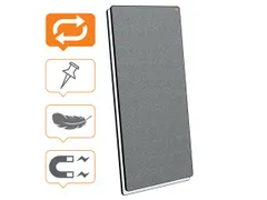 Nobo Move & Meet Systeem Draagbaar Whiteboard en Memobord 180x90cm