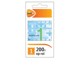 Postzegel NL waarde 1 zelfklevend 200 stuks
