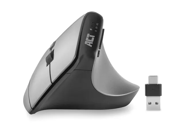 Draadloze Ergonomische Muis Met Bluetooth En USB-C / USB-A