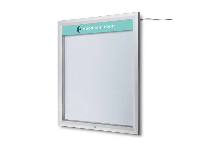 Panneau logo imprimé 93x10cm vitrine d'affichage extérieur 8/12xA4