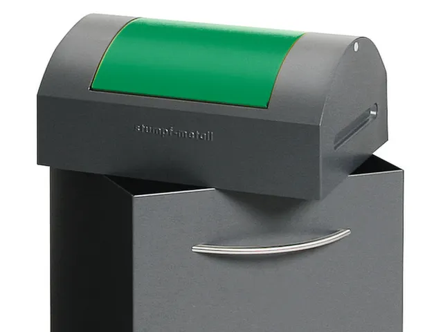 Conteneur De Tri Sélectif De 60l Hxlxp 790x380x320mm Tôle D'acier 2r