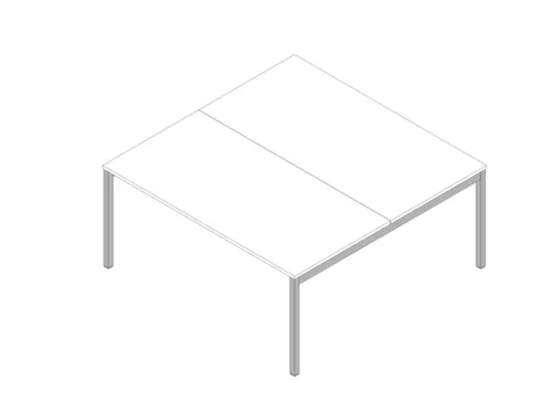 In hoogte verstelbare benchtafel,HxBxD 680-760x1600x1600mm,blad wit
