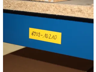 bord,HxB 50x200mm,achterzijde magnetisch,folie,geel - 6