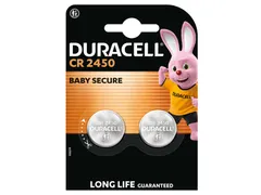 Batterij Duracell knoopcel 2x CR2450 lithium