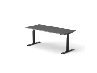 Elektrisch ihv bureau,HxBxD 650-1310x1800x800mm,blad donkergrijs - 1