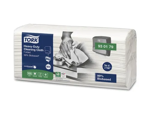 Biobased Heavy-Duty Reinigingsdoeken 1-laags Wit 35,5x41,5cm 420st