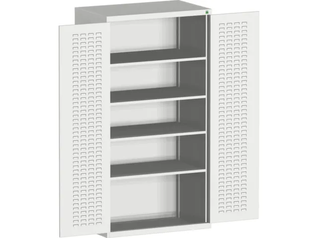 kast met sleufplaat,HxBxD 2000x1050x650mm,4xStalen bodem