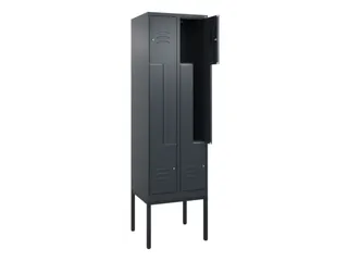 Z-garderobekast,HxBxD 2120x600x500mm,vak B 150/300mm,cil.-slot - 2