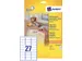 Etiket Avery L4737rev-25 63.5x29.6mm Afneembaar Wit 675 Stuks