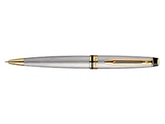 Balpen Waterman Expert Stainless Steel GT Medium Blauwe inkt