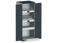 systeemkast HxBxD 2000x800x650mm CNC-lade 2laden Ral7035 Ral7016