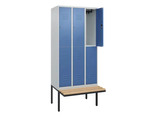 Dubbeldekse dekenkist,HxBxD 2120x900x815mm,3x2vak.,vak B 300mm