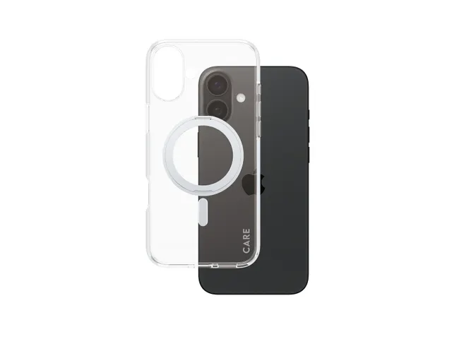 PanzerGlass CARE by Case Transparent w. Silver Kickstand & MagSa