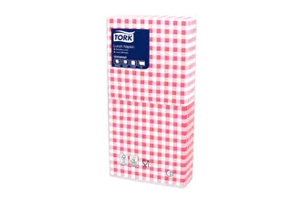 Servetten Tork 509359 1-laags 32x32cm rood 400st. 1/4 vouw - 3