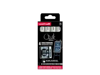 Krijtstift Uni-ball chalk rond 1.8-2.5mm wit 4 stuks - 1