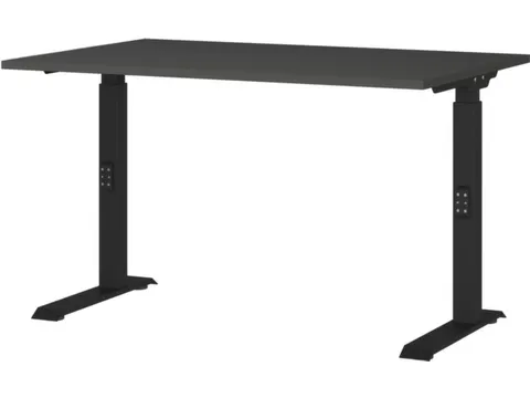In hoogte verstelbaar bureau,HxBxD 680-910x1200x800mm,blad grafiet