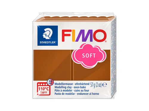 Boetseerklei Fimo soft 57 gram caramel