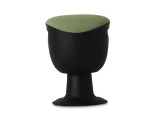 Kruk Kantelbaar Ergonomische Comfortstoel Groen Stof Zwart Kunststof - 1