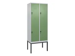 dubbeldekse locker,HxBxD 2120x800x500mm,2x2vak.,vak B 400mm