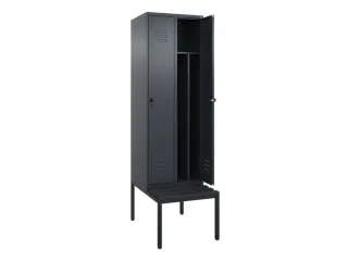 locker voor scheiding van kleding,HxBxD 2120x600x815mm,2vak - 2