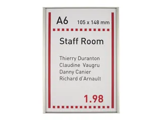 Menoor Deurbord Premium Vlak A6 - 1