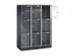 grootvolume-lockersysteem,HxBxD 1750x1220x500mm,3x3vakken,cil.-slot