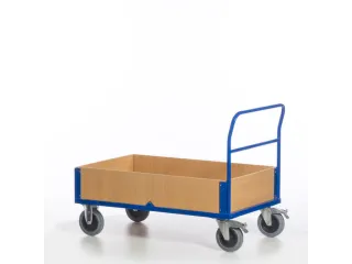 boordwandwagen,draagverm. 600kg,laadvl. LxB 1200x770mm,houtplaat - 8