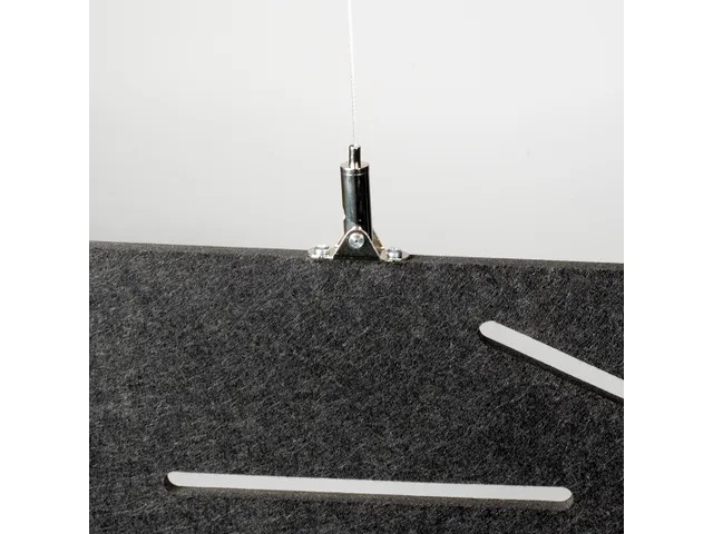 Akoestisch plafondpaneel met patroon uitsnede 60x120cm Zwart