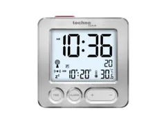 Wekker Technoline WT 265 66x66x21mm zilver