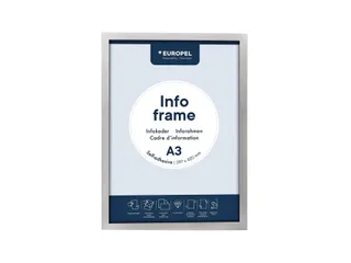 Infokader Europel zelfklevend A3 zilver - 5