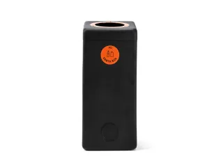 Afvalbak 90 liter EarthBin Zwart Oranje - 1