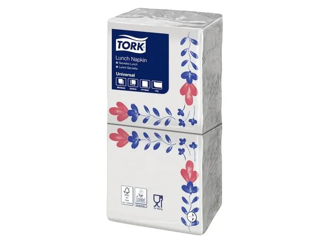 Tork Soft Lunchservet 33x33cm 3-laags 1/4-vouw Lime 477860