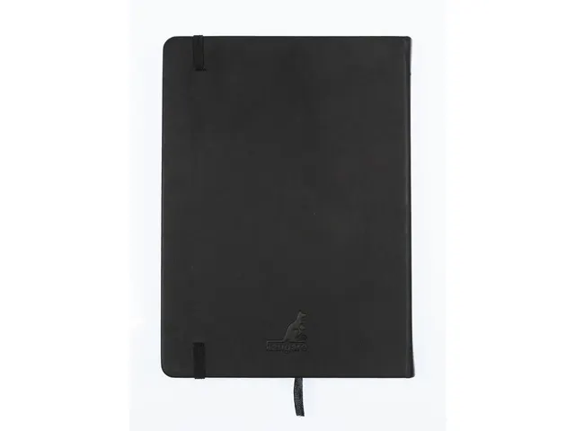 Schetsboek Kangaro A5 zwart PU HC 80 blad 140gr roomwit met elastiek e
