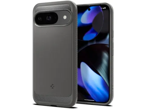 Spigen Case ACS07783 Google Pixel 9 (Pro) Rugged Armor Marble Gray