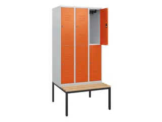 Dubbeldekse dekenkist,HxBxD 1950x900x815mm,3x2vak.,vak B 300mm - 2