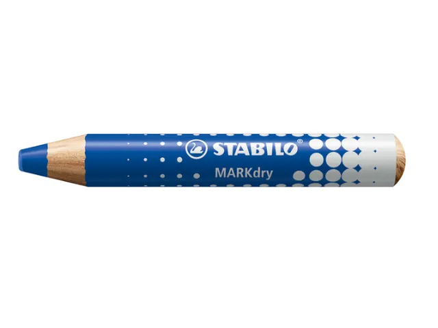 Whiteboardpotlood STABILO MARKdry 30 stuks blauw