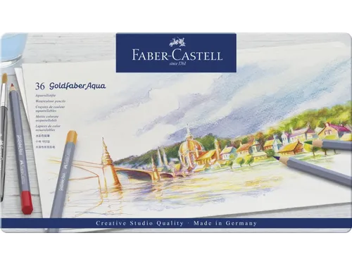 Aquarelkleurpotlood Faber-Castell Goldfaber etui 36 stuks