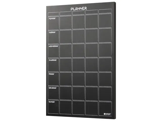 Krijtbord Naga 40x60cm zwart magnetisch weekplanner GB