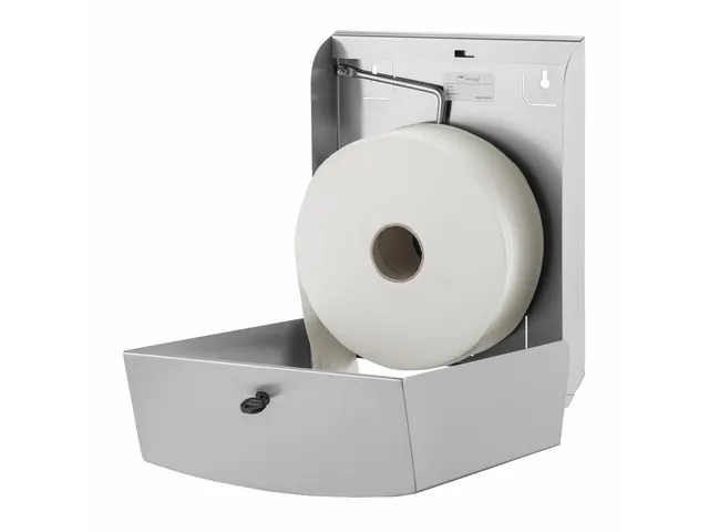Toiletpapierdispenser Fingerproof RVS Midi Jumbo Rol Fingerproof