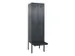 locker met bank,voor scheiding van kleding,HxBxD 2120x600x815mm,2vak