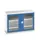 vitrinekast 900x1300x550mm 2xStalen bodem romp RAL7035 front RAL5010