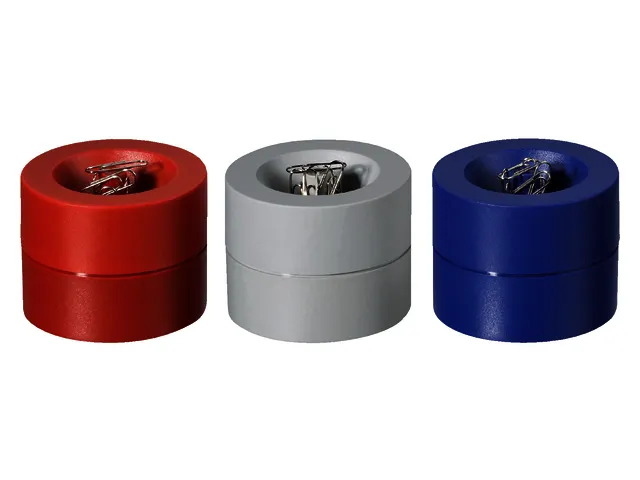 Papercliphouder MAUL Pro Ø73x60mm rood