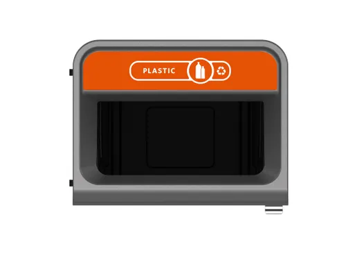 Configure Recyclingstation Plastic 125 Liter Antraciet Oranje
