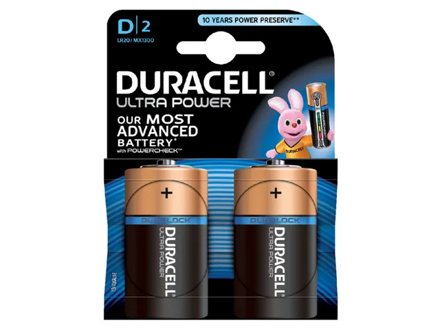 Batterij Duracell Ultra Power 2x D Mx1300