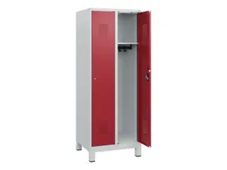 schoollocker,HxBxD 1630x600x500mm,2vak,vak B 300mm,cil.-slot,voeten