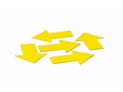 Magneetvel Symbool Pijl Geel 40x60 mm