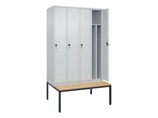 locker voor scheiding van kleding,HxBxD 2120x1200x815mm,4vak - 2