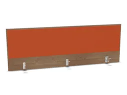 opzetpaneel,v. bureau,aanbouw achter,B 1600mm,NT-cherry,BN3012-oranje